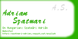adrian szatmari business card
