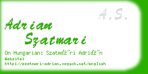 adrian szatmari business card